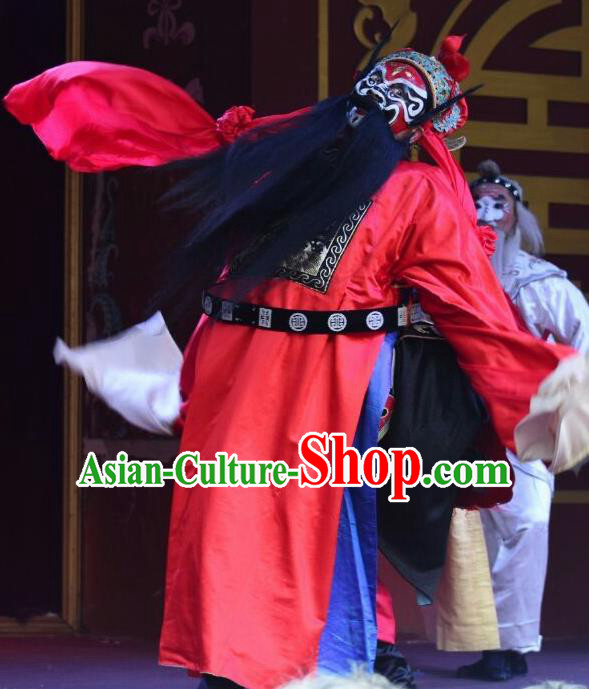 Zhong Kui Jia Mei Chinese Kun Opera Laosheng Apparels Costumes and Headwear Kunqu Opera Elderly Male Garment Clothing
