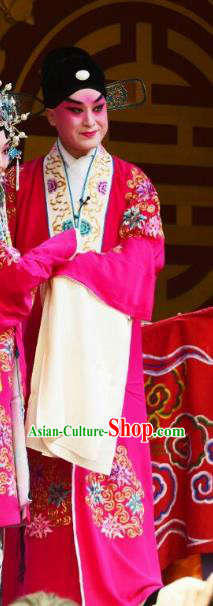 Zhong Kui Jia Mei Chinese Kun Opera Niche Young Male Apparels Costumes and Headwear Kunqu Opera Scholar Du Ping Garment Clothing