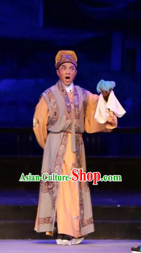 Chinese Huangmei Opera Rich Childe Female Consort Prince Garment Costumes and Headwear An Hui Opera Young Male Apparels Clothing