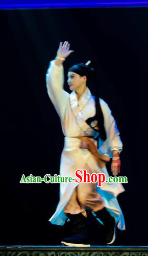 Chinese Huangmei Opera Wusheng Ji Mo Han Qing Garment Costumes and Headwear An Hui Opera Martial Male Apparels Clothing