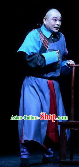 Ji Yin Chuan Qi Chinese Ping Opera Qing Dynasty Merchant Costumes and Headwear Pingju Opera Apparels Clothing