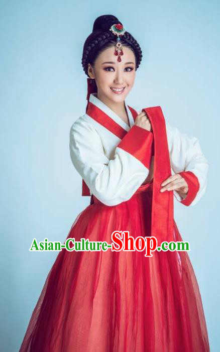 Chinese Shaoxing Opera Geisha Garment Costumes and Headpieces Chunh Yang Yue Opera Young Lady Chun Xiang Dress Apparels
