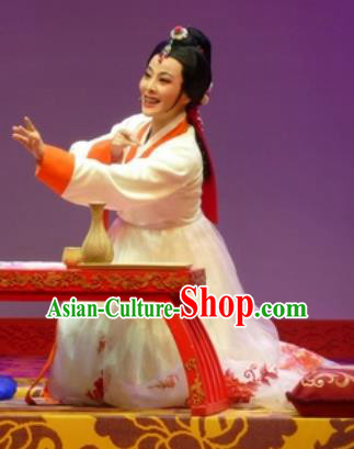 Chinese Shaoxing Opera Hua Tan Chun Xiang Korean Garment and Headdress Chunh Yang Yue Opera Geisha Dress Costumes Hanbok Apparels