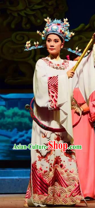 Chinese Yue Opera Li Mei Yue Young Male Clothing and Hat Shaoxing Opera Costumes Xiaosheng Apparels Garment Number One Scholar Official Robe