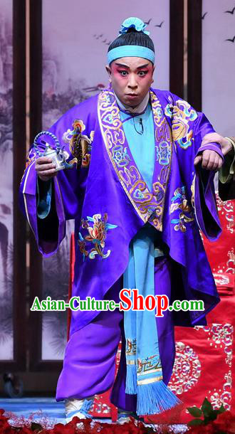 Tell On Sargam Chinese Peking Opera Rich Childe Garment Costumes and Headwear Beijing Opera Fool Male Dai Da Apparels Clothing