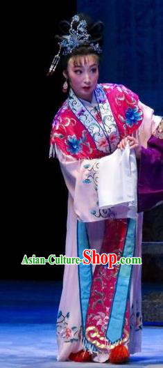 Chinese Ping Opera Hua Tan Apparels Costumes and Headpieces Tell on Sargam Traditional Pingju Opera Rich Lady Zhang Saizhu Dress Garment