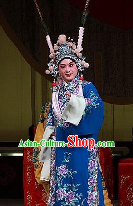 Jiu Jiang Kou Chinese Peking Opera Young Male Garment Costumes and Headwear Beijing Opera Wusheng Apparels Takefu Clothing