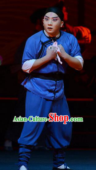 Jing Hai Hun Chinese Peking Opera Hero Shen Zhiliang Garment Costumes and Headwear Beijing Opera Young Male Apparels Clothing