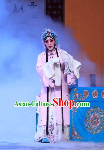 Chinese Beijing Opera Young Female Apparels Chun Gui Meng Costumes and Headpieces Traditional Peking Opera Hua Tan Dress Actress Pink Garment
