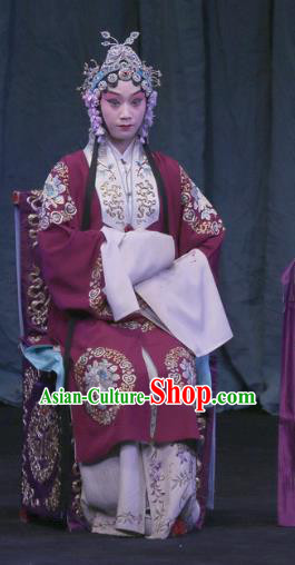 Chinese Beijing Opera Imperial Concubine Apparels Yu Guo Yuan Costumes and Headpieces Traditional Peking Opera Young Female Dress Garment