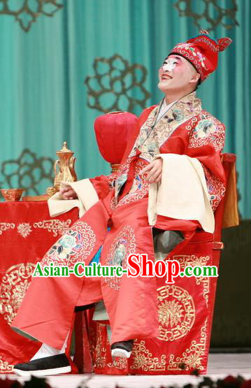Qing Shuang Sword Chinese Peking Opera Rich Male Garment Costumes and Headwear Beijing Opera Bully Fang Shiyi Apparels Clothing