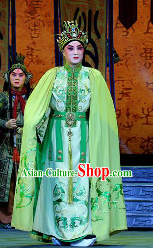 King Zhao Wuling Chinese Peking Opera Xiaosheng Garment Costumes and Headwear Beijing Opera Young Male Apparels Prince Zhao He Clothing