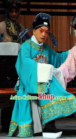 The Dream Of Red Mansions Chinese Peking Opera Rich Childe Jia Lian Apparels Costumes and Headpieces Beijing Opera Young Male Garment Xiaosheng Clothing