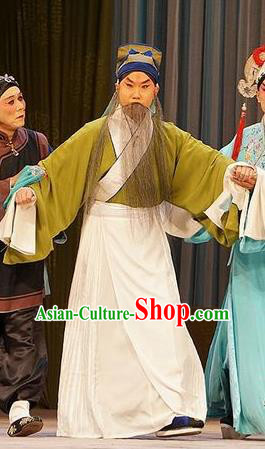 Mu Yang Juan Chinese Peking Opera Laosheng Apparels Costumes and Headpieces Beijing Opera Old Man Garment Landlord Clothing