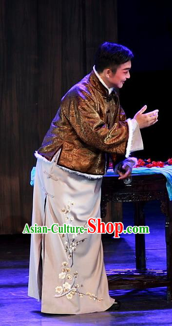 Luo Mei Yin Chinese Peking Opera Xiaosheng Apparels Costumes Beijing Opera Young Male Garment Childe Gao Juexin Clothing