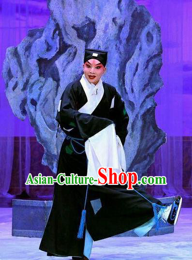 Wang Baochuan Chinese Peking Opera Pauper Apparels Costumes and Headpieces Beijing Opera Young Male Garment Beggar Xue Pinggui Clothing