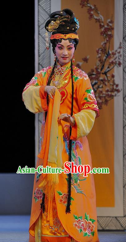 Chinese Sichuan Opera Young Mistress Wang Xifeng Garment Costumes and Hair Accessories Traditional Peking Opera Xue Baochai Dress Diva Apparels