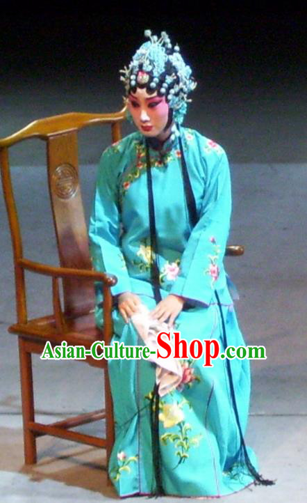 Chinese Sichuan Opera Actress Cui Qiaofeng Garment Costumes and Hair Accessories Ma Qian Po Shui Traditional Peking Opera Diva Dress Hua Tan Apparels