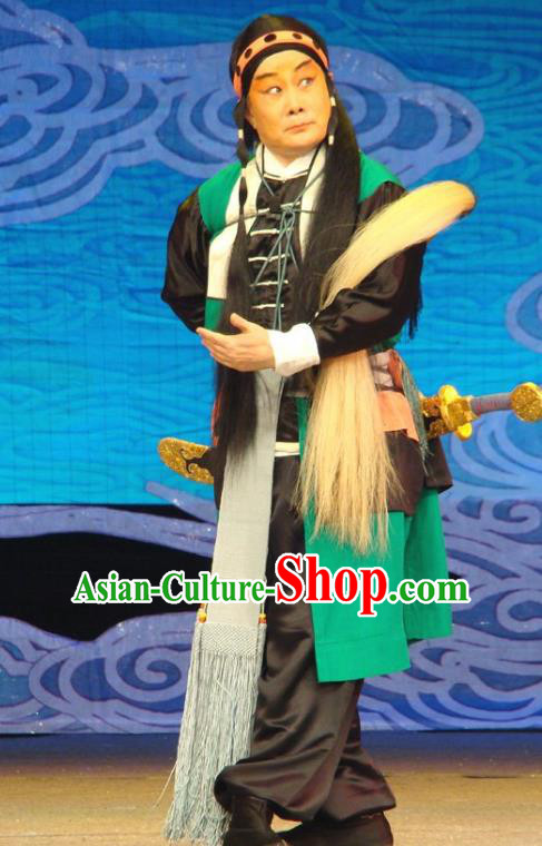 Xiang Jiuxiao Chinese Peking Opera Wusheng Garment Costumes and Headwear Beijing Opera Martial Male Apparels Clothing
