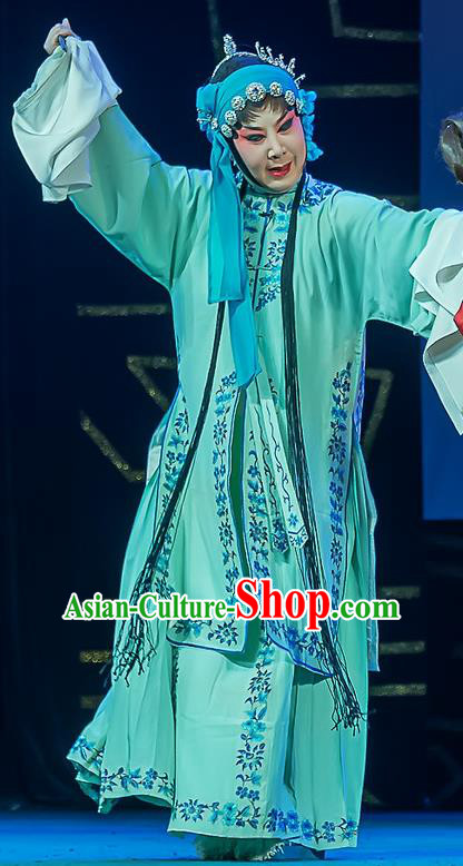 Chinese Sichuan Opera Diva Xue Yan Garment Costumes and Hair Accessories Ci Tang Chen Traditional Peking Opera Actress Dress Distress Maiden Apparels