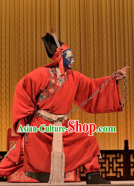 Chinese Sichuan Opera Martial Male Apparels Costumes and Headpieces Peking Opera Wusheng Garment Swordsman Clothing