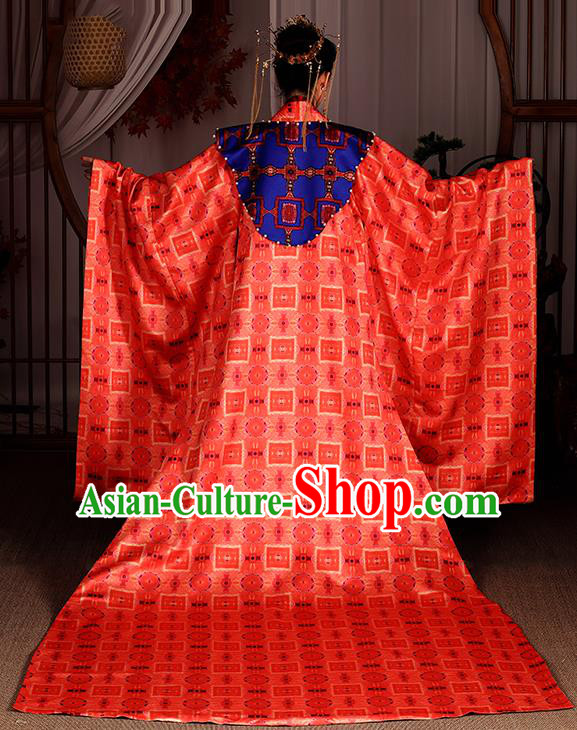 Chinese Traditional Ancient Drama Apparels Song Dynasty Court Empress Hanfu Dress Queen Historical Costumes Complete Set