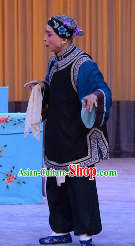 Chinese Beijing Opera Pantaloon Apparels Costumes and Headdress Da Ying Jie Lie Traditional Peking Opera Laodan Dress Dame Garment