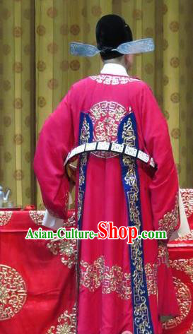 Jin Yunu Chinese Bangzi Opera Xiaosheng Mo Ji Apparels Costumes and Headpieces Traditional Hebei Clapper Opera Young Male Garment Niche Official Clothing