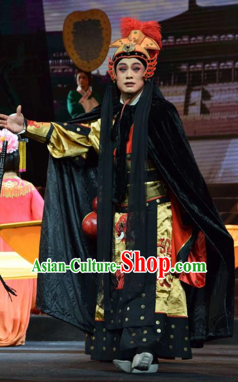 Madam Ruyi Chinese Shanxi Opera General Apparels Costumes and Headpieces Traditional Jin Opera Garment Military Official Clothing