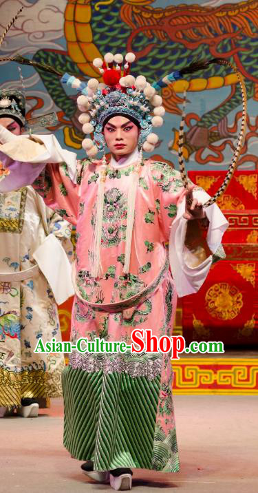 The Princess in Distress Chinese Guangdong Opera Prince Apparels Costumes and Headpieces Traditional Cantonese Opera Xiaosheng Garment Noble Childe Clothing