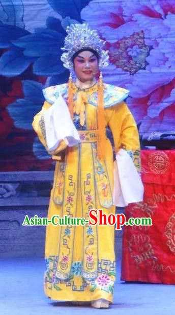 Southern Tang Emperor Chinese Guangdong Opera Li Yu Apparels Costumes and Headpieces Traditional Cantonese Opera Young Male Garment Monarch Clothing