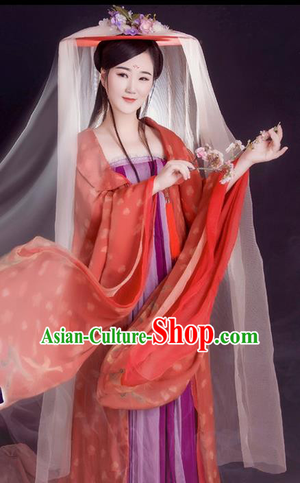 Chinese Traditional Young Female Hanfu Dress Apparels Ancient Drama Tang Dynasty Swordswoman Historical Costumes and Headdress Complete Set