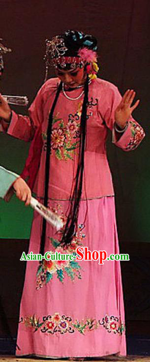Chinese Sichuan Opera Highlights Diva Yelu Hanyan Garment Costumes and Headdress Shoot Eagle Traditional Peking Opera Actress Dress Hua Tan Rosy Apparels