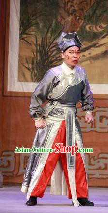 The Mad Monk by the Sea Chinese Guangdong Opera Martial Male Apparels Costumes and Headwear Traditional Cantonese Opera Wusheng Garment Clothing