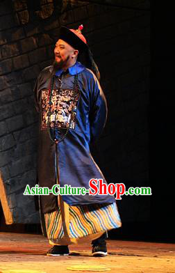 Chinese Traditional Qing Dynasty Official Zhang Zhidong Clothing Stage Performance Historical Drama Governor Apparels Costumes Ancient Grand Coordinator Garment and Headwear