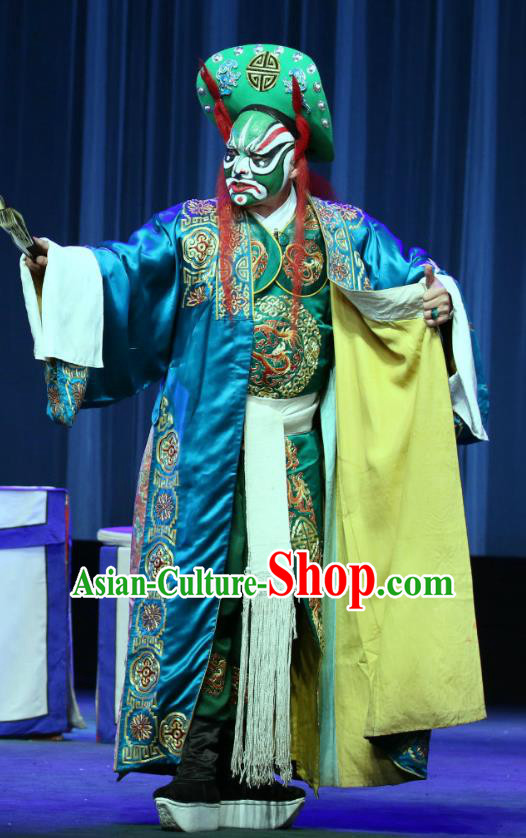 Bai Mian Hu Xiao Fang Chinese Sichuan Opera Takefu Apparels Costumes and Headpieces Peking Opera Highlights Wusheng Garment Brigand Wang Shiqi Clothing