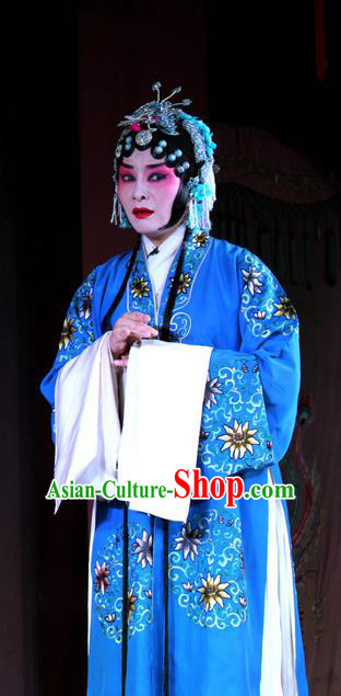 Chinese Sichuan Opera Highlights Rich Dame Garment Costumes and Headdress Cui Xiang Ji Traditional Peking Opera Elderly Female Dress Mistress He Apparels