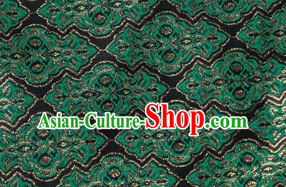 Chinese Traditional Jacquard Pattern Design Black Satin Brocade Fabric Tapestry Cloth Asian Silk Material