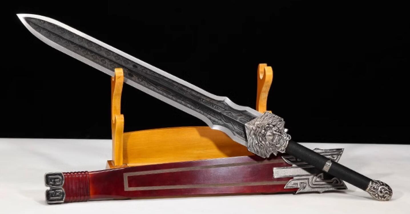 China Longquan Sword Handmade Ancient Heavy Sword Chinese Film Tang Dynasty Sword