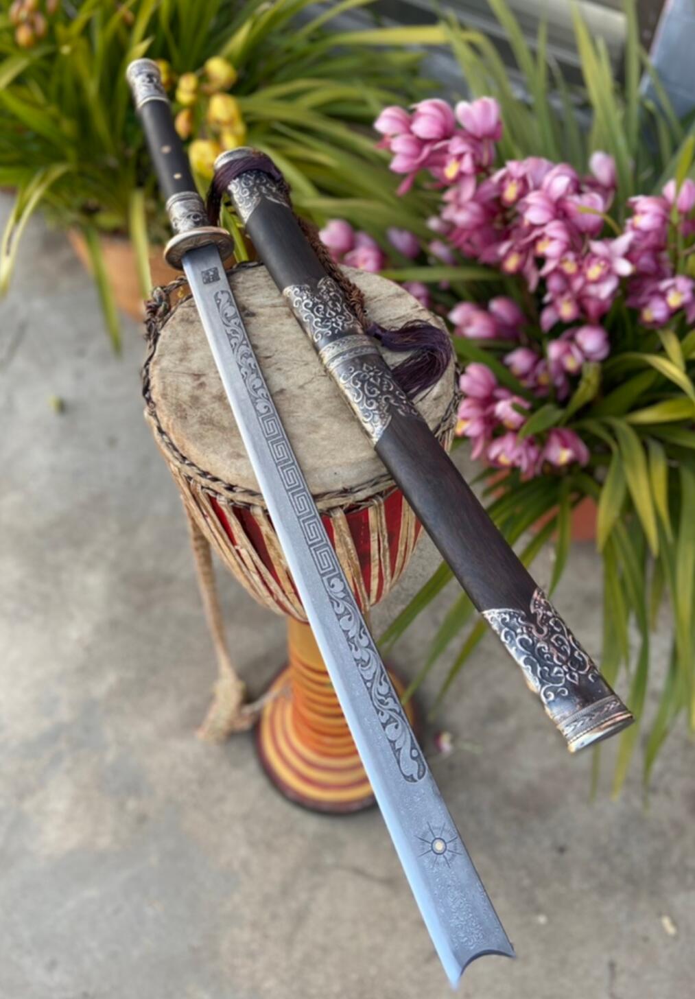 Handmade Ancient Sword Chinese Film Moon Sword China Longquan Sword